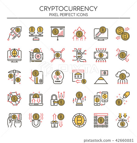 Cryptocurrency Elements ,   Pixel Perfect Icons. 42660881