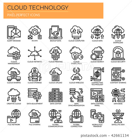 Cloud Technology ,   Pixel Perfect Icons 42661134