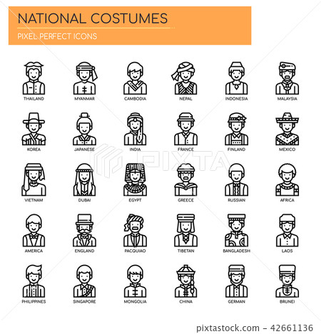 National Costumes , Pixel Perfect Icons National Costumes , Pixel Perfect Icons 42661136