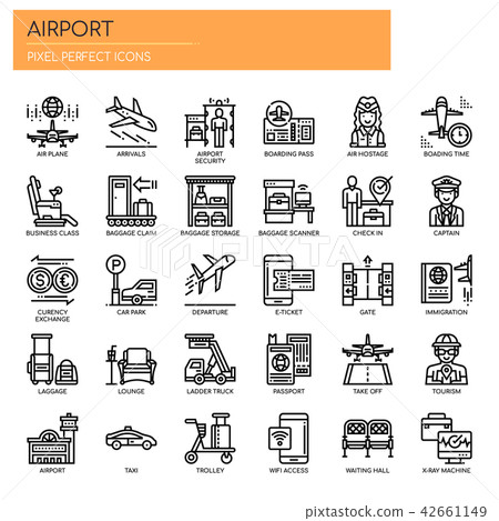 Airport Elements , Pixel Perfect Icons Airport Elements , Pixel Perfect Icons 42661149