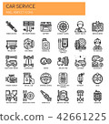 Car Service , Thin Line and Pixel Perfect Icons. 42661225