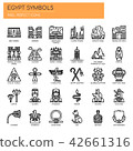 Egypt Symbols , Thin Line and Pixel Perfect Icons 42661316