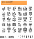 Data Security , Thin Line and Pixel Perfect Icons 42661318