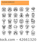 Cloud Service , Thin Line and Pixel Perfect Icons 42661320
