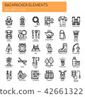 Backpacker Elements ,   Pixel Perfect Icons 42661322