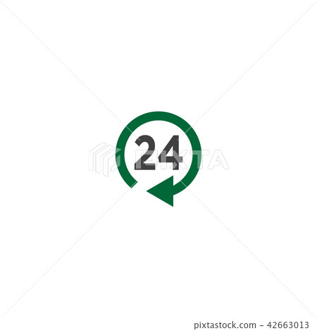 Twenty four per seven graphic design template Twenty four per seven graphic design template 42663013