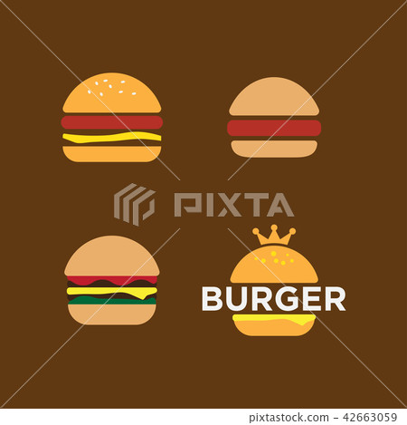 Burger logo design template 42663059