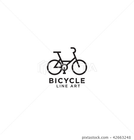 Bicycle line art logo design template Bicycle line art logo design template 42663248