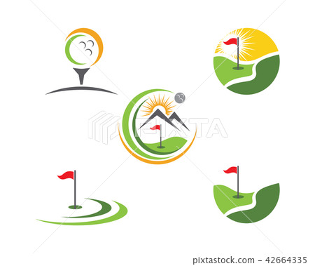 Golf Logo Template Icon Design Stock Illustration 42664335 Pixta