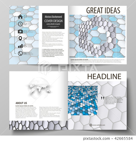 Business templates for square design bi fold brochure, flyer, booklet or annual report. Leaflet Business templates for square design bi fold brochure, flyer, booklet or annual report. Leaflet 42665584