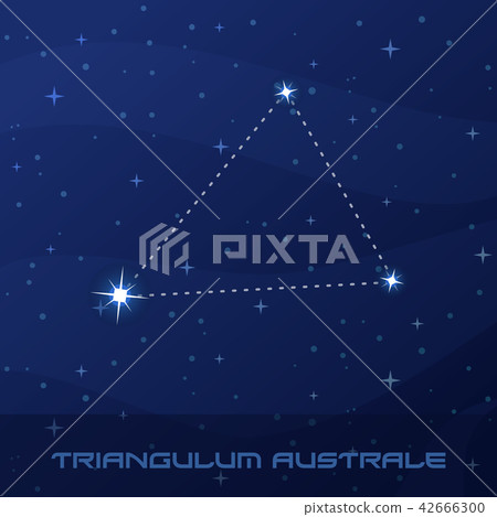 Constellation Triangulum Australe, Triangle Constellation Triangulum Australe, Triangle 42666300