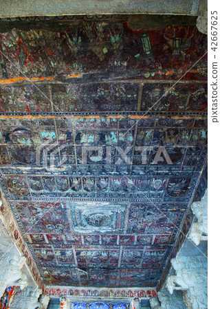 Ceiling of Ranga Mandapa, Virupaksha Temple, Hampi 42667625