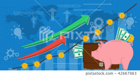 Business background financial money growth Business background financial money growth 42667863