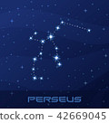 Constellation Perseus, Hero, night star sky 42669045