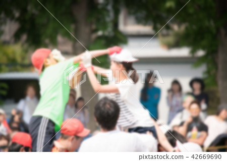 Cavalry fighting sports festival image (blur expression) Cavalry fighting sports festival image (blur expression) 42669690