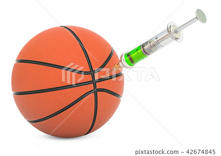 Doping cases in basketball concept, 3d rendering Doping cases in basketball concept, 3d rendering 42674845