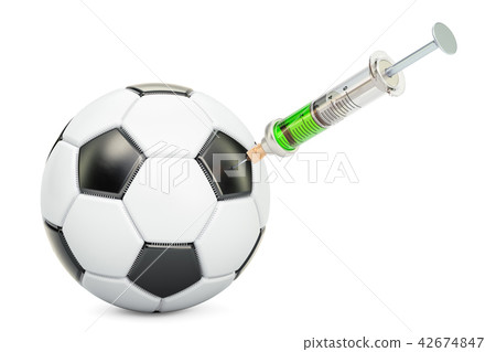 Doping cases in soccer concept, 3d rendering 42674847