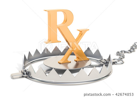 Drug addiction concept, bear trap Drug addiction concept, bear trap 42674853