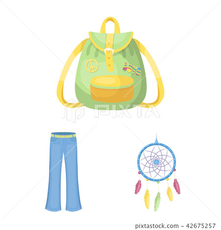 Happy and attribute cartoon icons in set collection for design. Happy and accessories vector symbol Happy and attribute cartoon icons in set collection for design. Happy and accessories vector symbol 42675257