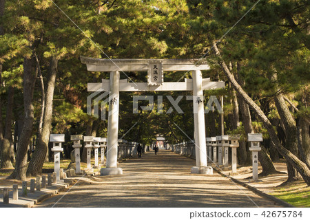 濱松天神公司鳥居 兵庫縣加古川市 照片素材 圖片 圖庫