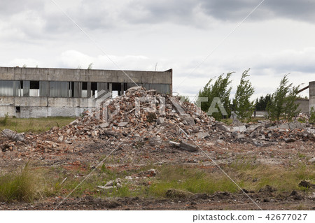 destruction and demolition old buildings 42677027