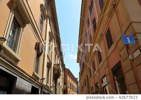 Street architecture in Bologna, Italy 42677615