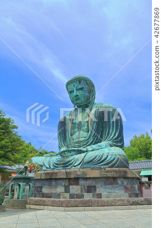 Kamakura Great Bodhisattva under clear weather Kamakura Great Bodhisattva under clear weather 42677869