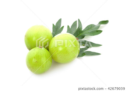 Indian gooseberry isolated on white background Indian gooseberry isolated on white background 42679039