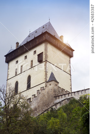 Karlstejn medieval Castle. Bohemia, Czech Republic 42683387