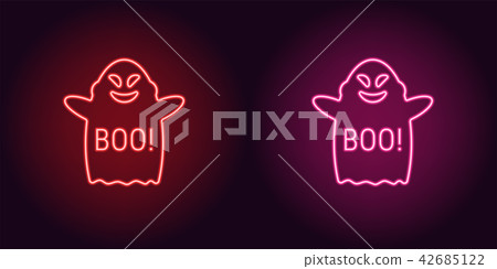 red neon ghost