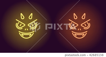 Neon Devil in Yellow and Orange color Neon Devil in Yellow and Orange color 42685138