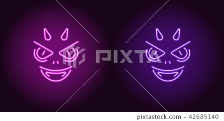 Neon Devil in Purple and Violet color Neon Devil in Purple and Violet color 42685140