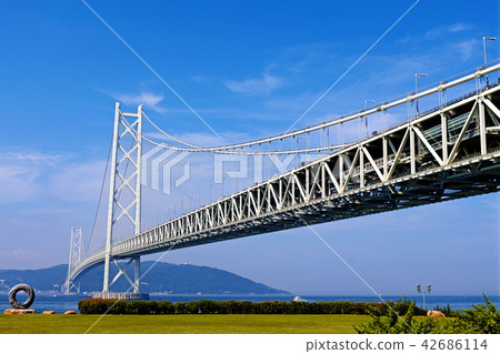 【Hyogo Prefecture · Tourist Attraction】 Akashi Kaikyo Bridge 【Hyogo Prefecture · Tourist Attraction】 Akashi Kaikyo Bridge 42686114