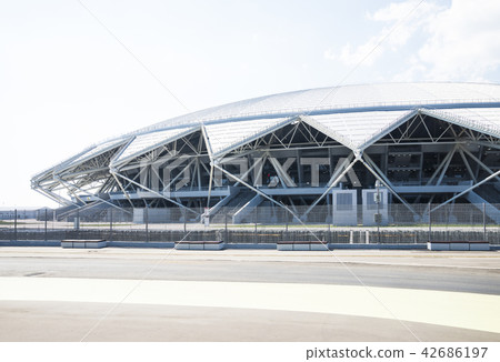 Samara Arena football stadium. Samara - the city hosting the FIFA World Cup in Russia in 2018. 42686197