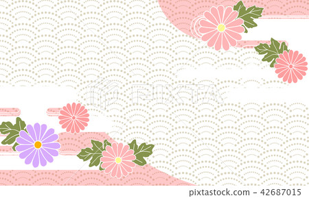 Japanese pattern background image Japanese pattern background image 42687015