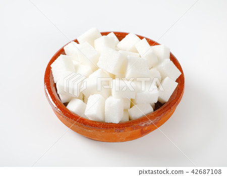 white sugar cubes white sugar cubes 42687108