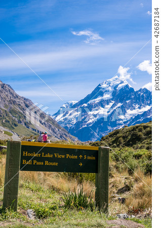 Signs of Hooker Valley Truck at Mount Cook National Park Signs of Hooker Valley Truck at Mount Cook National Park 42687184