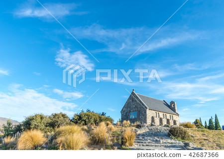 The chapel of the good shepherd of Lake Tekapo 42687366