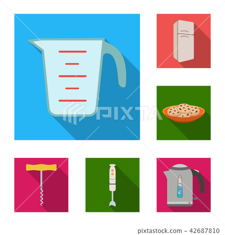 Kitchen equipment flat icons in set collection for design. Kitchen and accessories vector symbol Kitchen equipment flat icons in set collection for design. Kitchen and accessories vector symbol 42687810