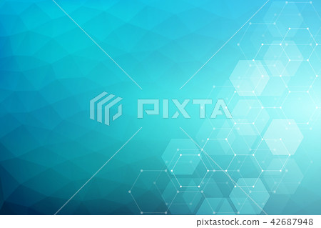 Vector medical background from hexagons.... - Stock Illustration ...