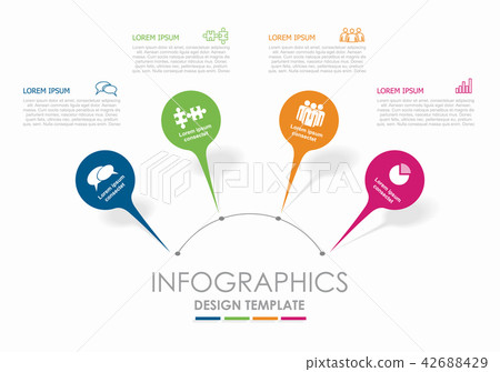 Infographic design template with place for your data. Vector illustration. Infographic design template with place for your data. Vector illustration. 42688429