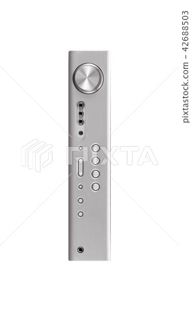 Vintage music player isolated on white 42688503