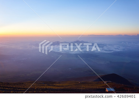 Mt. Fuji Gotembjito climbing trail of dawn Mt. Fuji Gotembjito climbing trail of dawn 42689401