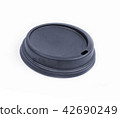 coffee lid isolate inside place with text 42690249