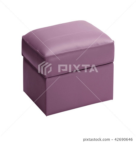 padded stool, isolated on a white background 42690646