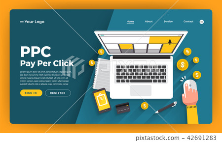 Illustration flat design concept technology 42691283