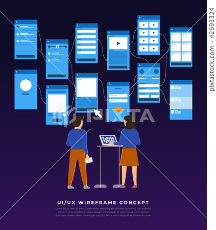 Illustration flat design concept technology 42691324
