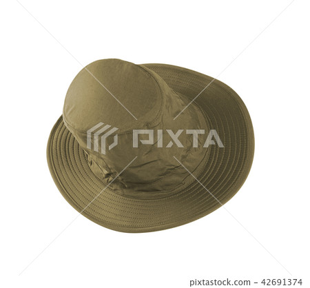 Brown hat on the white background Brown hat on the white background 42691374