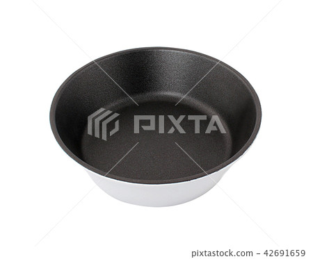 black frying pan isolated on white background black frying pan isolated on white background 42691659