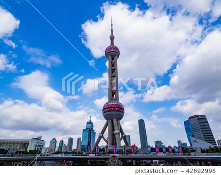Oriental Pearl Electric tower of Shanghai, China Oriental Pearl Electric tower of Shanghai, China 42692998